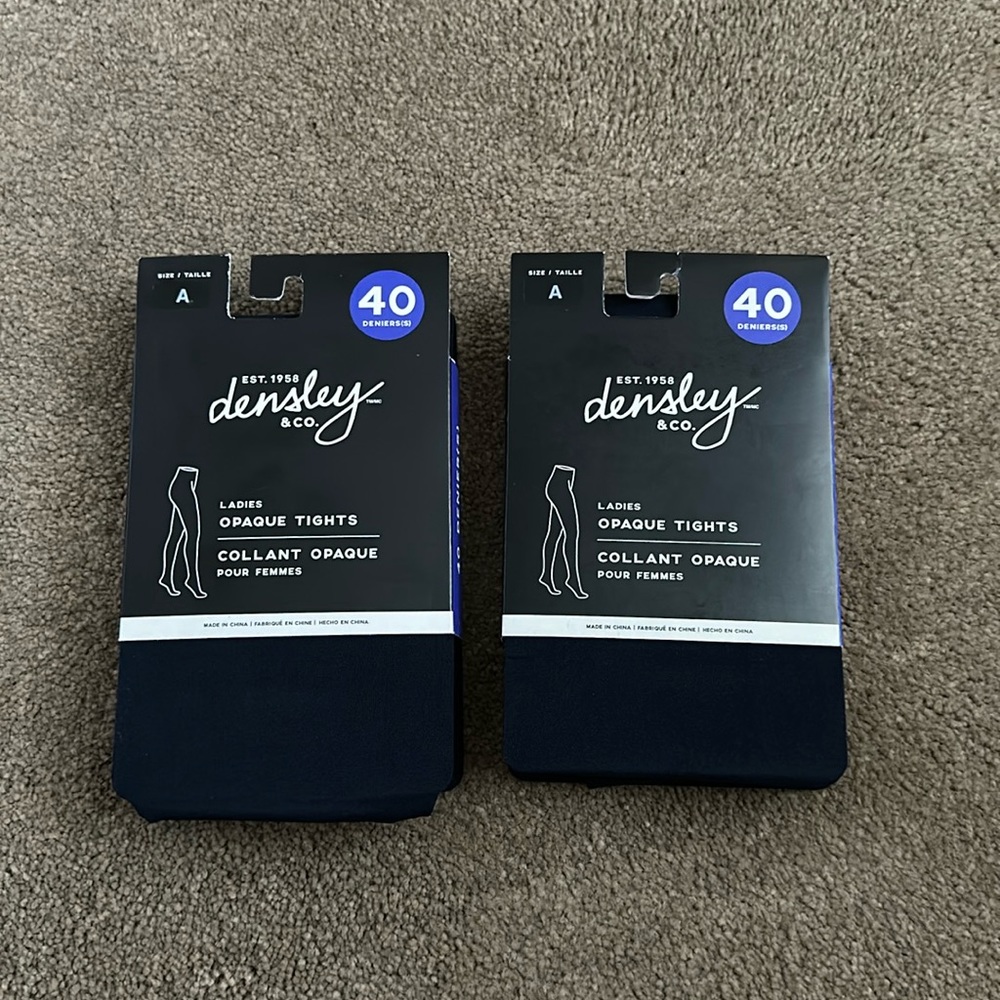 Densely & Co Ladies Opaque Tights - TWO PAIR